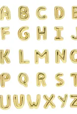 J.HOFFMAN'S Bubble Initial Smooth Gold Charms