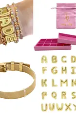 J.HOFFMAN'S Bubble Initial Smooth Gold Charms