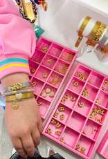 J.HOFFMAN'S Bubble Initial Smooth Gold Charms