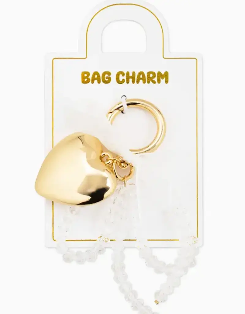 J.HOFFMAN'S Bag Charm Keychain- Heart Bow Croquette