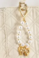 J.HOFFMAN'S Bag Charm - Bow & Pearl Loop