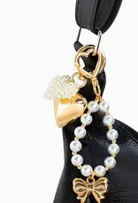 J.HOFFMAN'S Bag Charm - Bow & Pearl Loop