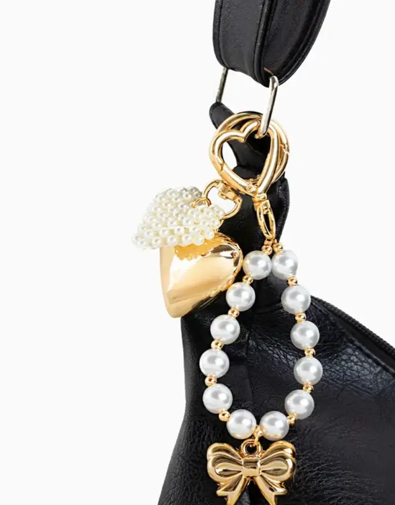 J.HOFFMAN'S Bag Charm - Bow & Pearl Loop