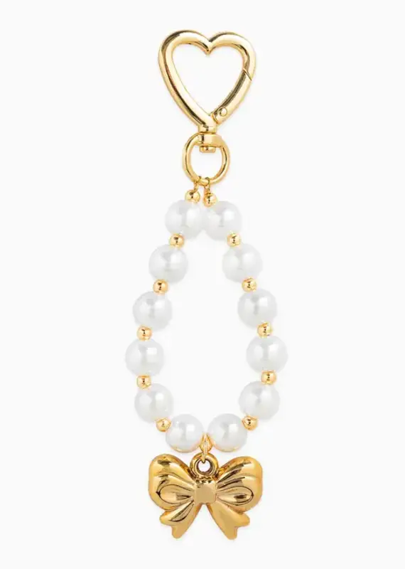 J.HOFFMAN'S Bag Charm - Bow & Pearl Loop