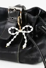 J.HOFFMAN'S Bag Charm Keychain- Mixed Pearl Croquette
