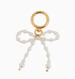 J.HOFFMAN'S Bag Charm Keychain- Mixed Pearl Croquette