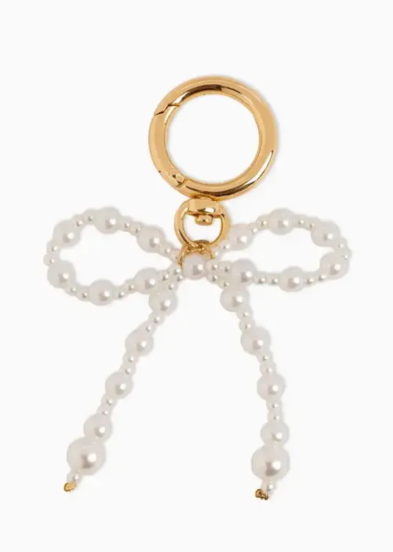 J.HOFFMAN'S Bag Charm Keychain- Mixed Pearl Croquette