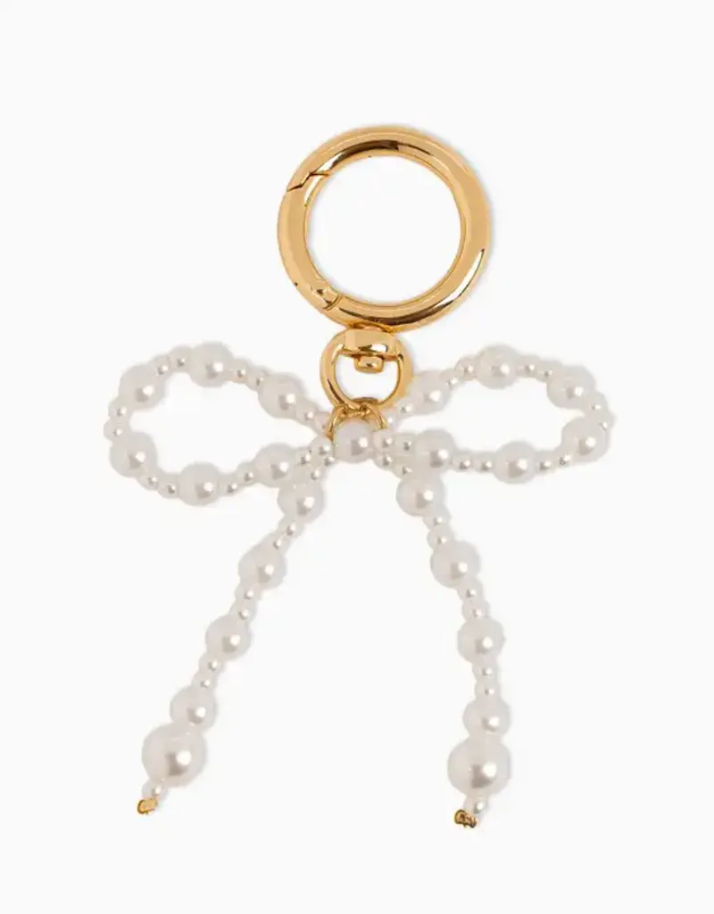 J.HOFFMAN'S Bag Charm Keychain- Mixed Pearl Croquette