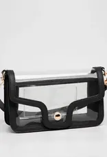 J.HOFFMAN'S Game Day Stadium Clear Envelope Bag- Black