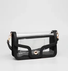 J.HOFFMAN'S Game Day Stadium Clear Envelope Bag- Black