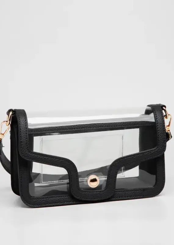 J.HOFFMAN'S Game Day Stadium Clear Envelope Bag- Black