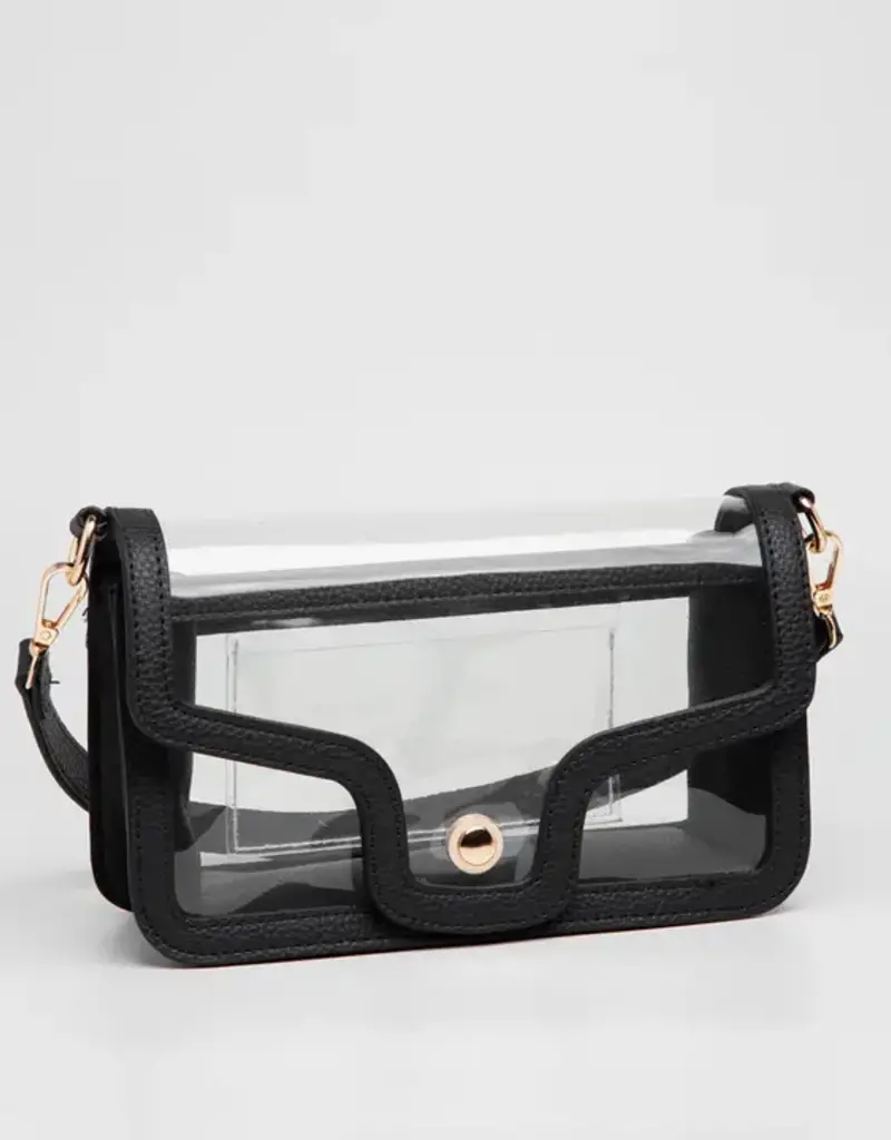 J.HOFFMAN'S Game Day Stadium Clear Envelope Bag- Black