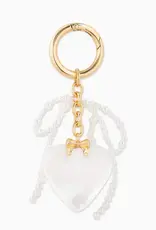 J.HOFFMAN'S Bag Charm - Puffy Heart w/ Bow
