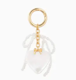 J.HOFFMAN'S Bag Charm - Puffy Heart w/ Bow