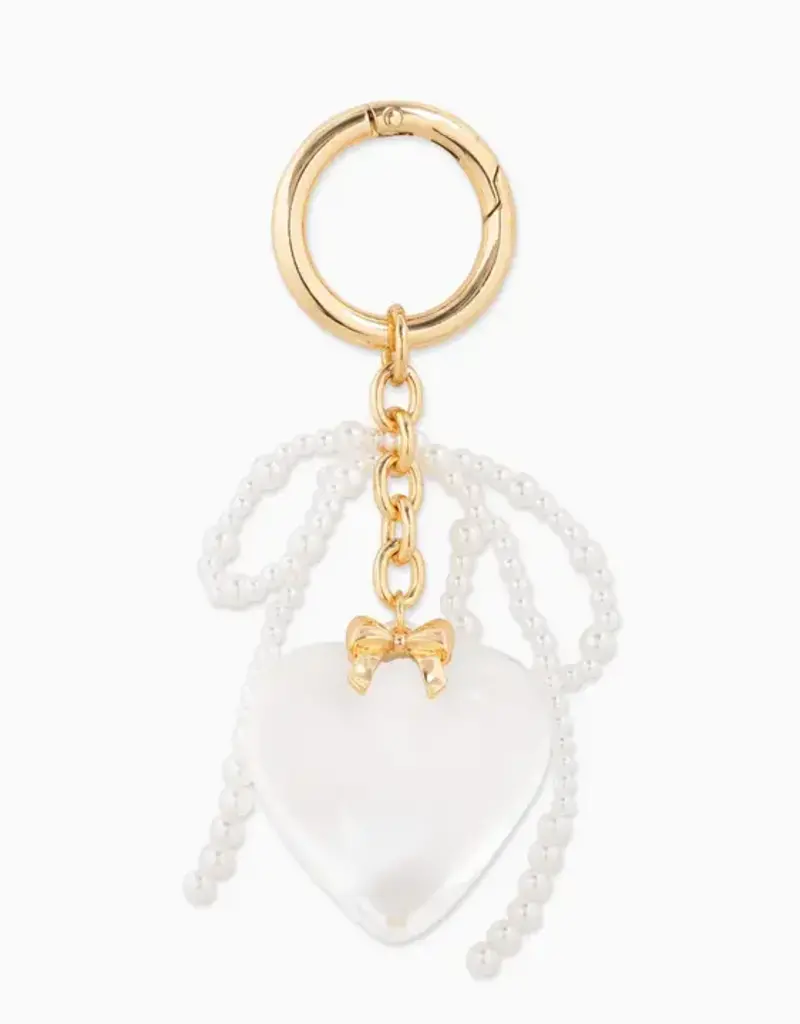 J.HOFFMAN'S Bag Charm - Puffy Heart w/ Bow