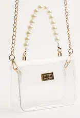 J.HOFFMAN'S Audrey Clear Bag- Pearl