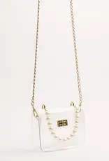 J.HOFFMAN'S Audrey Clear Bag- Pearl
