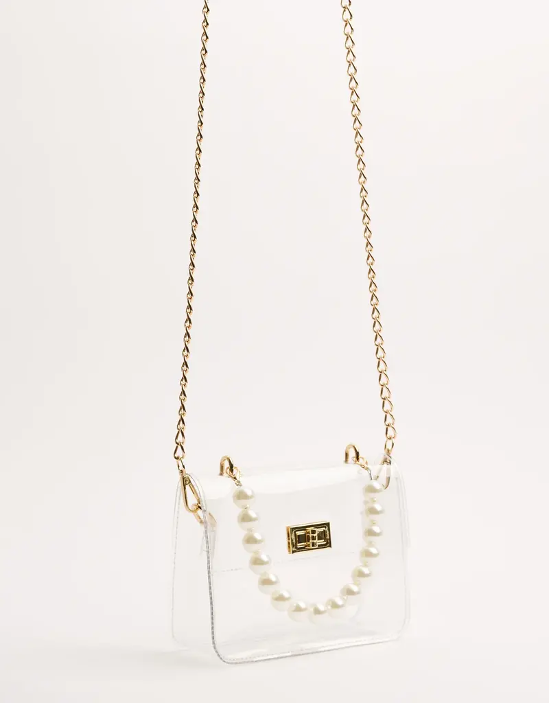 J.HOFFMAN'S Audrey Clear Bag- Pearl