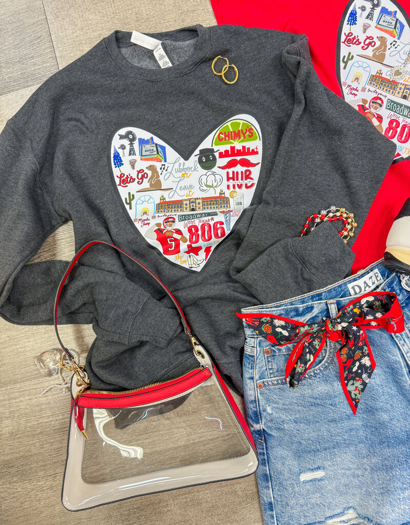 J.HOFFMAN'S **j.hoffman's original design** Lubbock Love Sweatshirt - restocked!