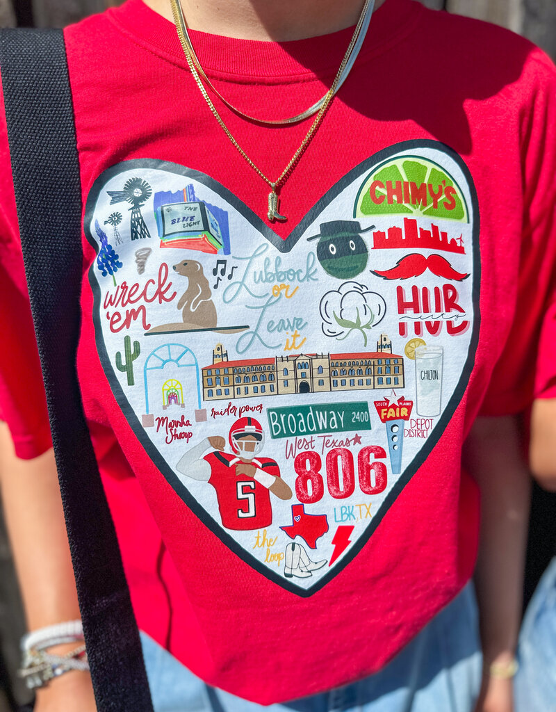 J.HOFFMAN'S **j.hoffman's original design** Lubbock Love Tee - restocked!