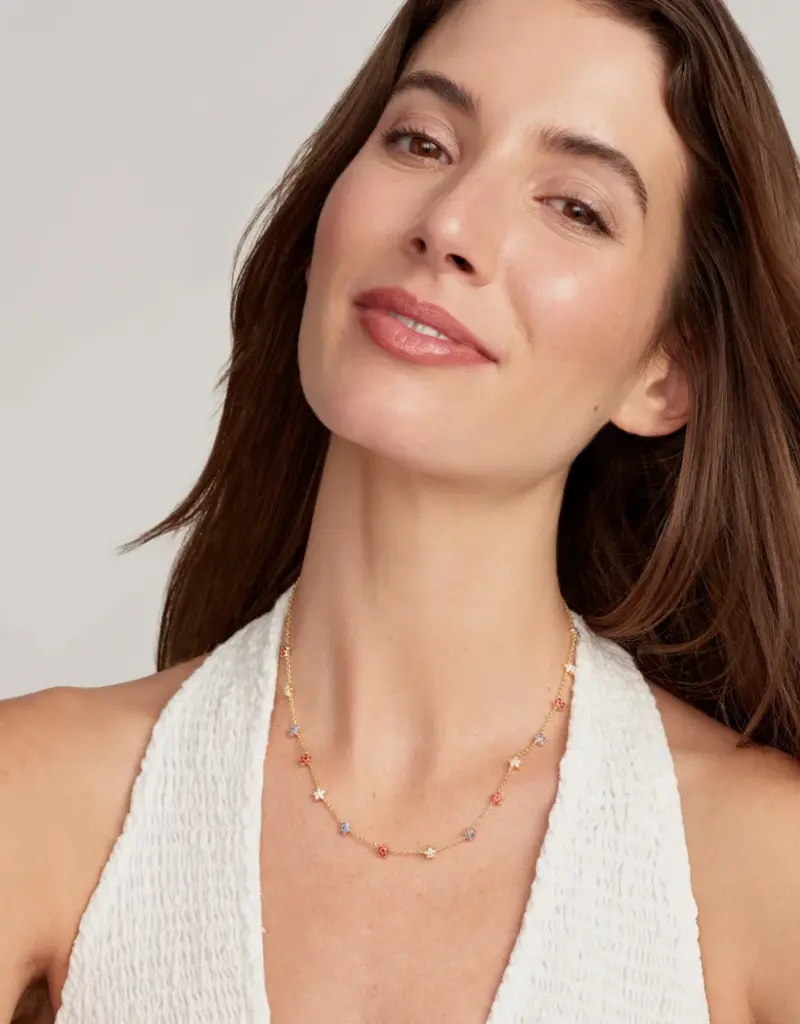 KENDRA SCOTT Sierra Star Crystal Strand Necklace