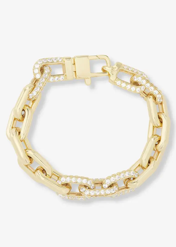J.HOFFMAN'S Frankie Pave Chain Bracelet
