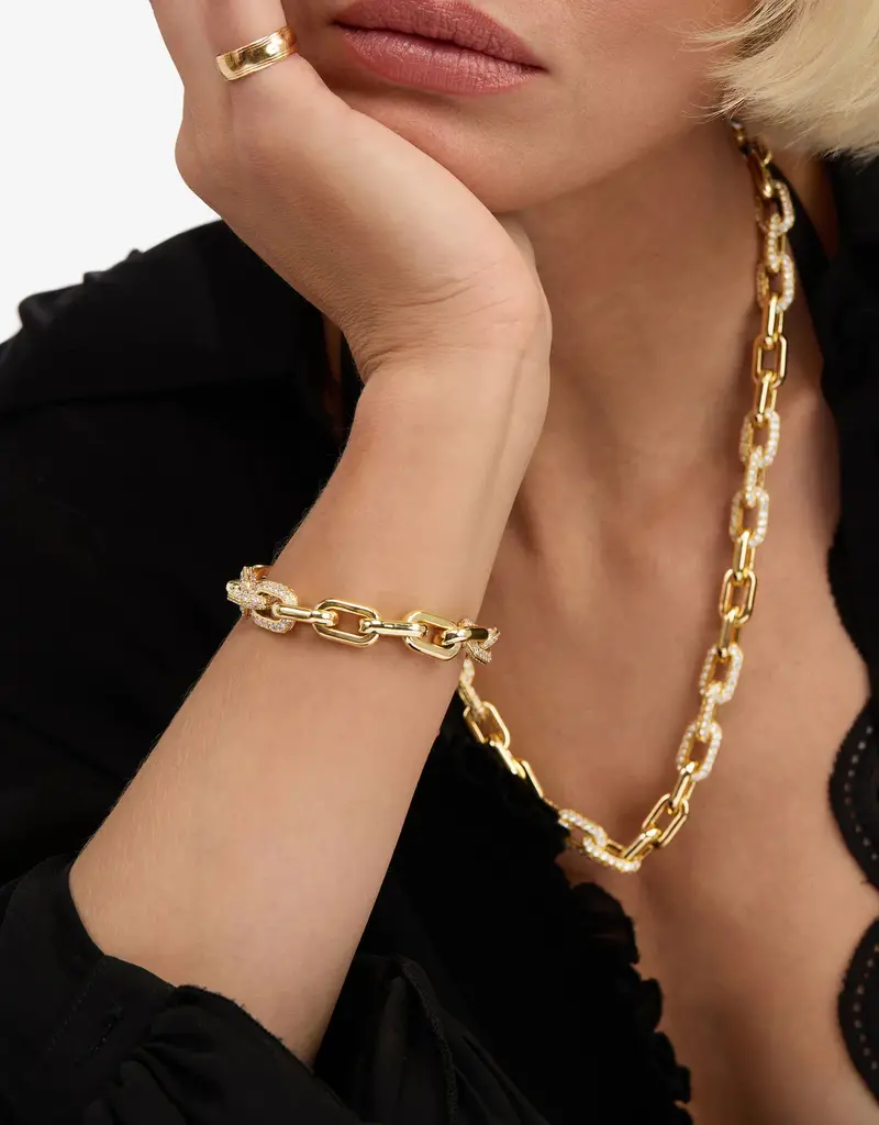 J.HOFFMAN'S Frankie Pave Chain Bracelet