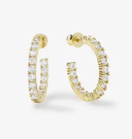 J.HOFFMAN'S Heiress Hoops - 1"