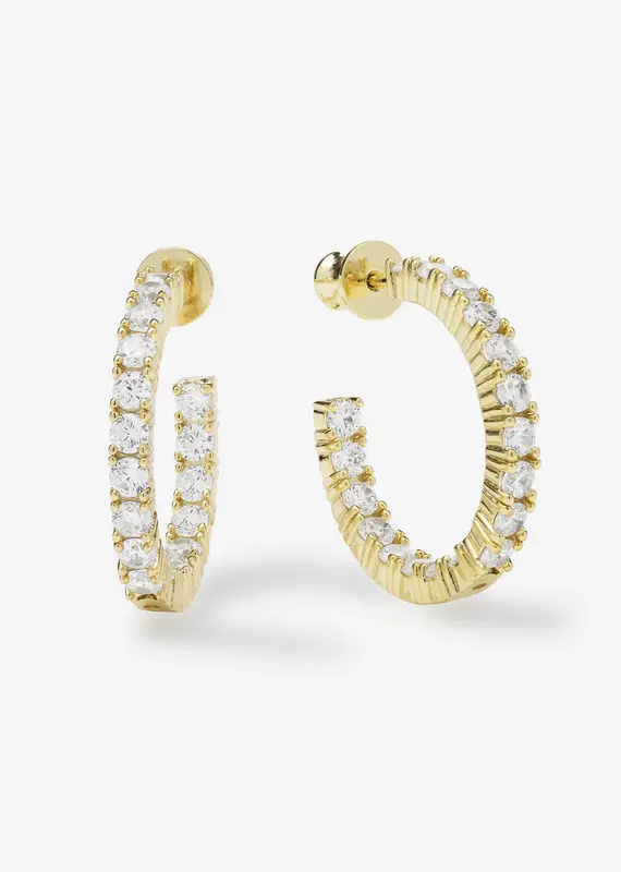 J.HOFFMAN'S Heiress Hoops - 1"