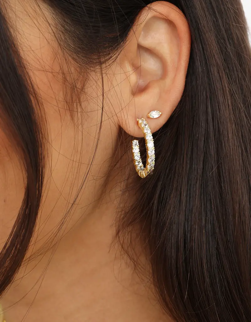 J.HOFFMAN'S Heiress Hoops - 1"