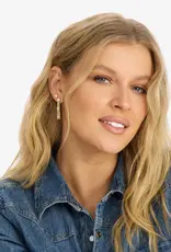 J.HOFFMAN'S Julian Triple Diamond Soft Chain Hoops