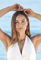 Contempo Medallion Heart Necklace in Gold