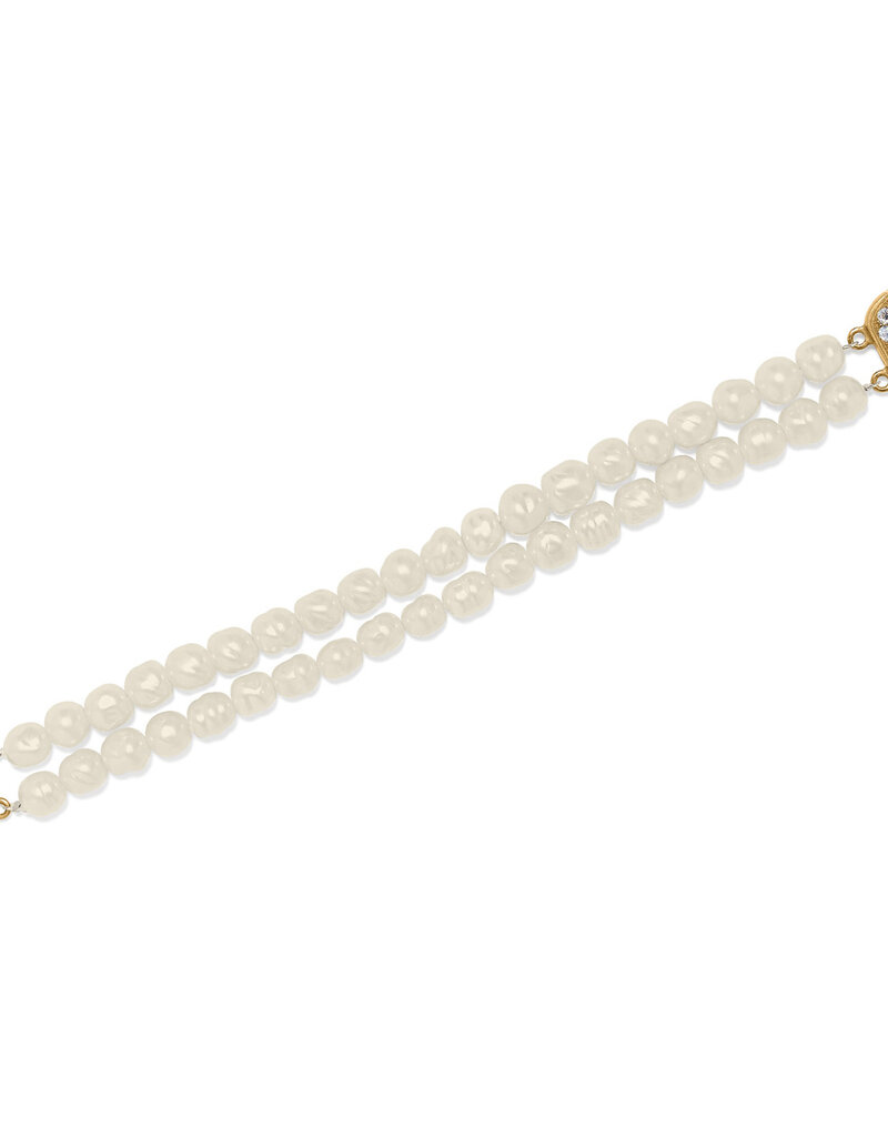 Trust Your Journey Double Pearl Brcaelet