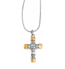 Venezia Reversible Large Cross Necklace