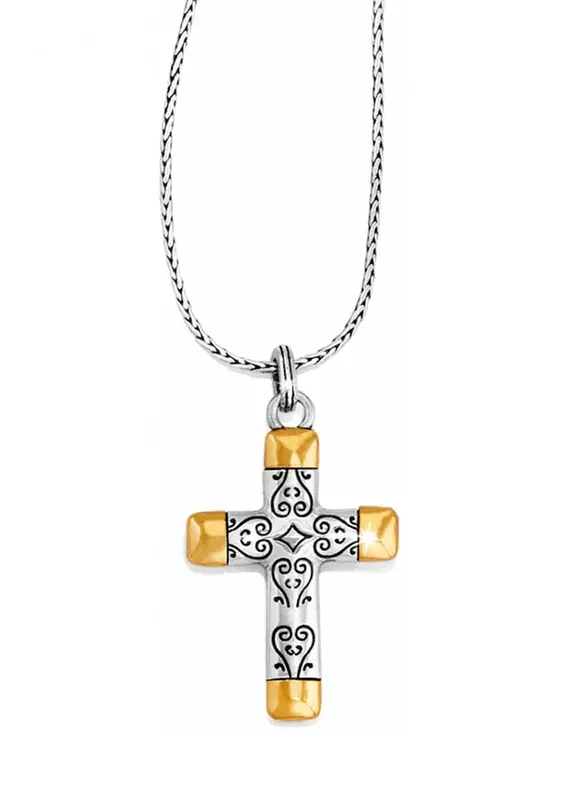 Venezia Reversible Large Cross Necklace
