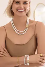 Trust Your Journey Double Pearl Necklace