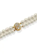 Trust Your Journey Double Pearl Necklace