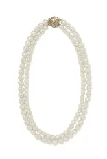 Trust Your Journey Double Pearl Necklace