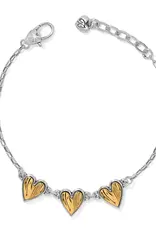 Cascade Heart Trio Bracelet
