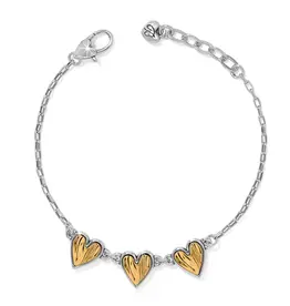 Cascade Heart Trio Bracelet