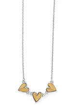 Cascade Heart Trio Necklace