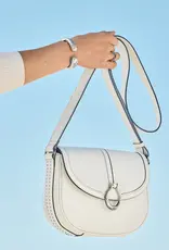 Weston Saddle Bag in Shoe White