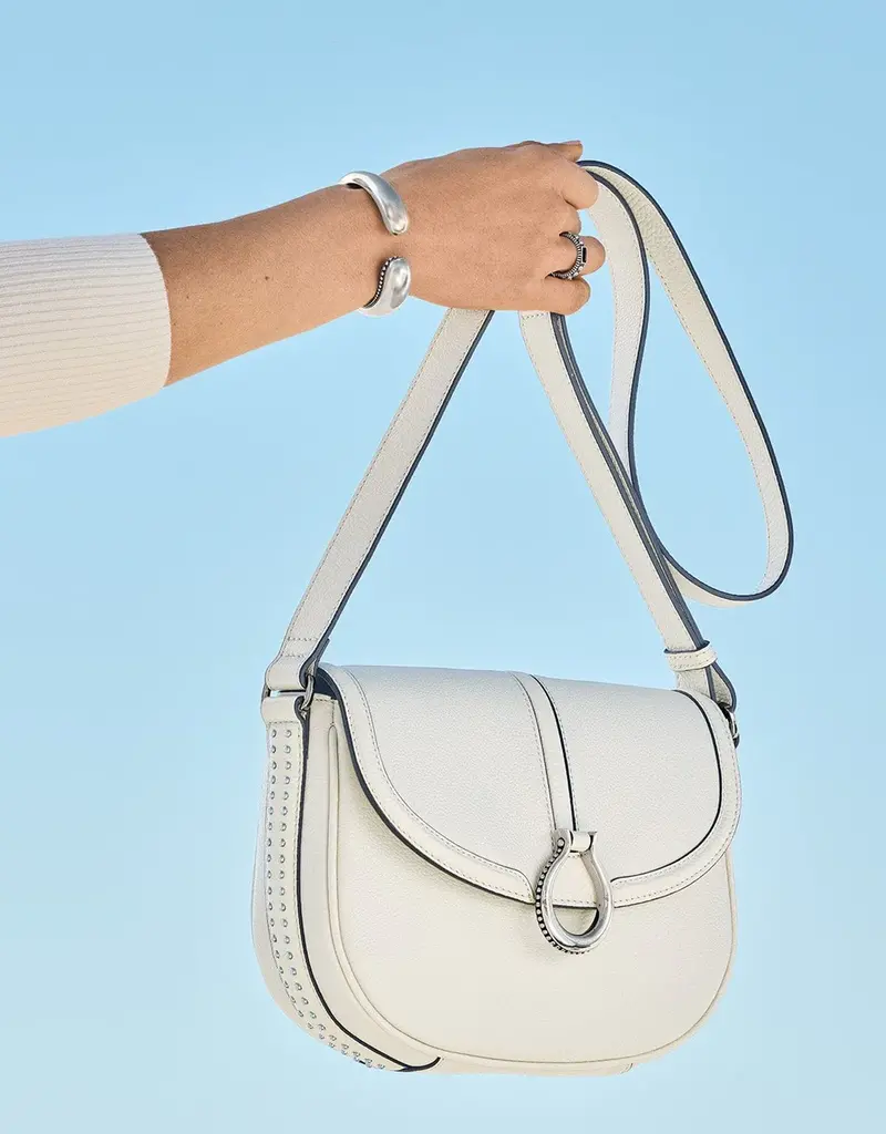 Weston Saddle Bag in Shoe White