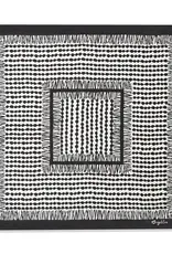 Tunisian Print Scarf in Black And White