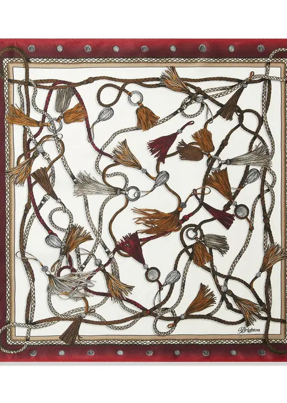 Ferrara Tassel Print Scarf