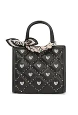 Pink Hearts Print Scarf