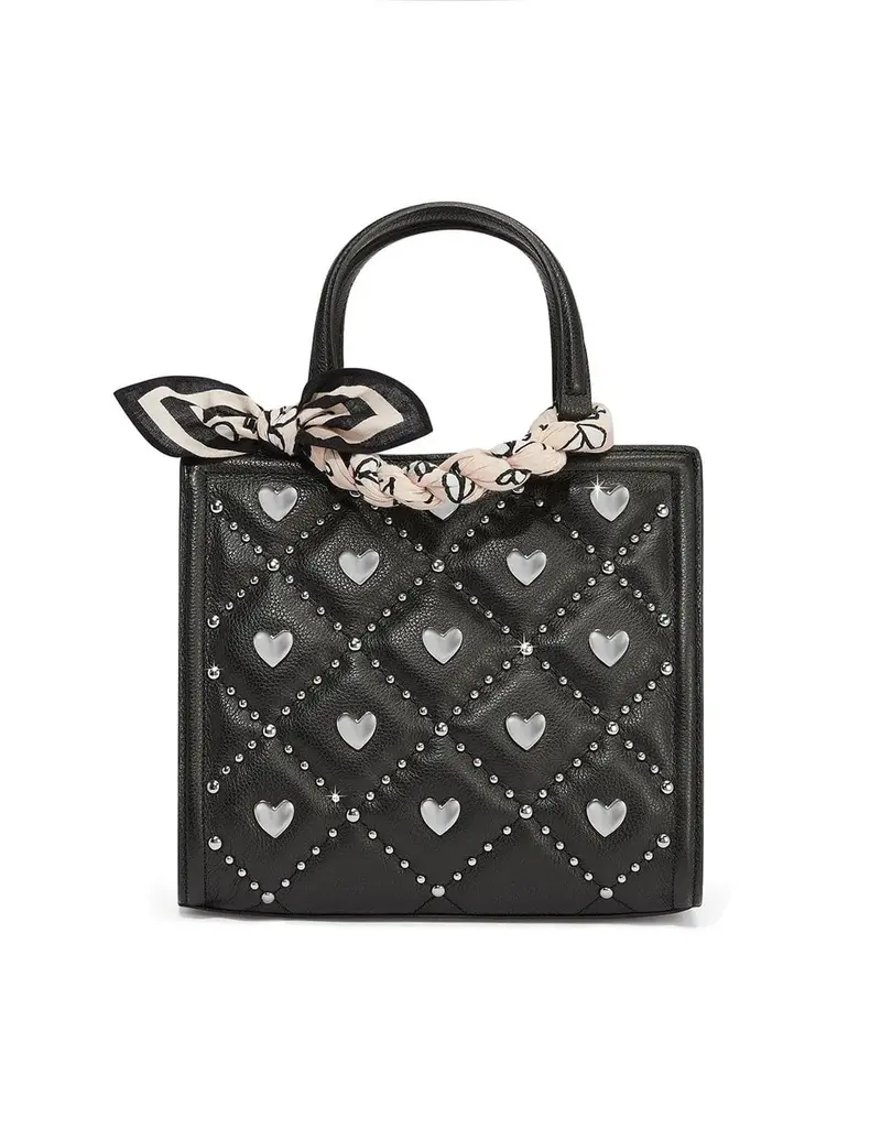 Pink Hearts Print Scarf