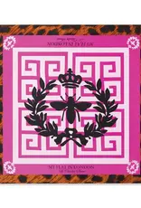 Purple Keys Print Scarf