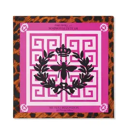 Purple Keys Print Scarf