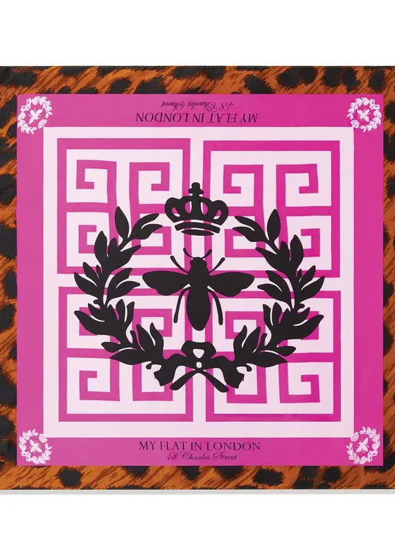 Purple Keys Print Scarf